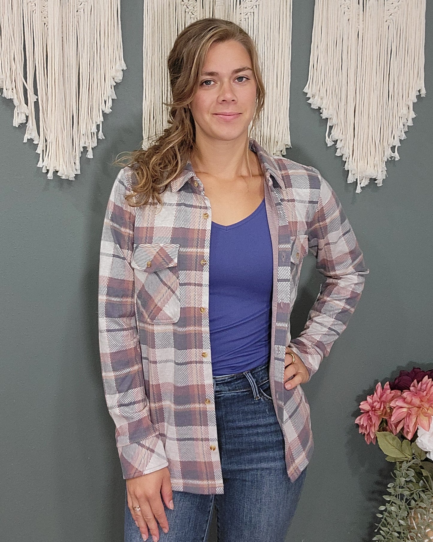 Thread and Supply Cassian Shirt - Vintage Indigo Plaid