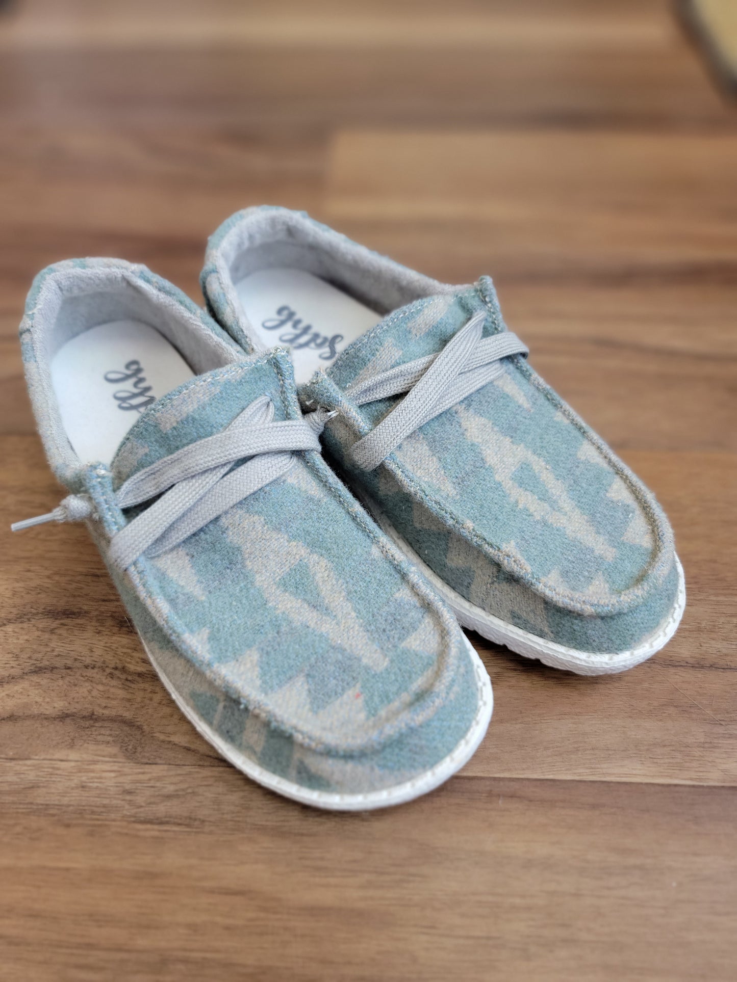 Gypsy Jazz Mint Callie Slip On Shoes