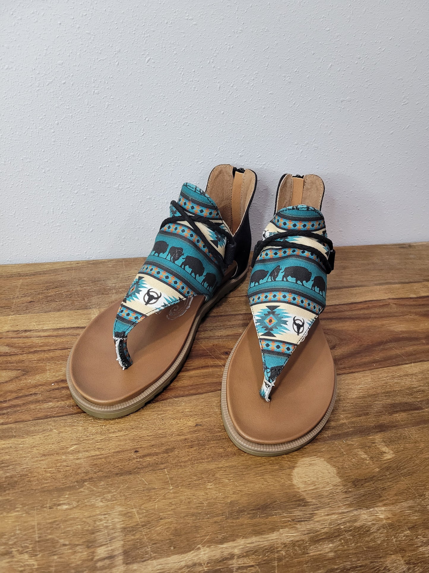Very G Teal Hot Rock Sandals