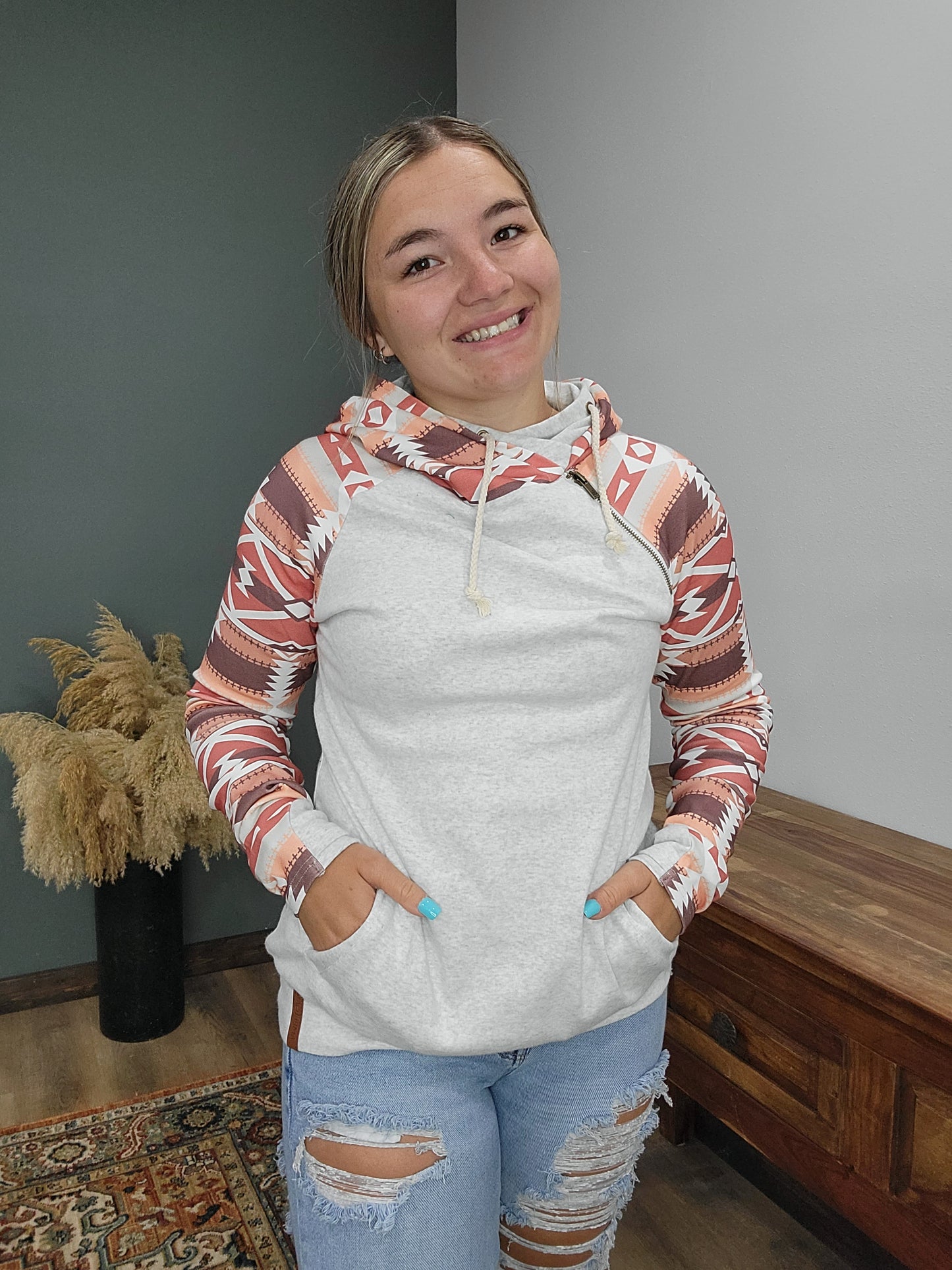 Ampersand Ave Live A Little DoubleHood Sweatshirt