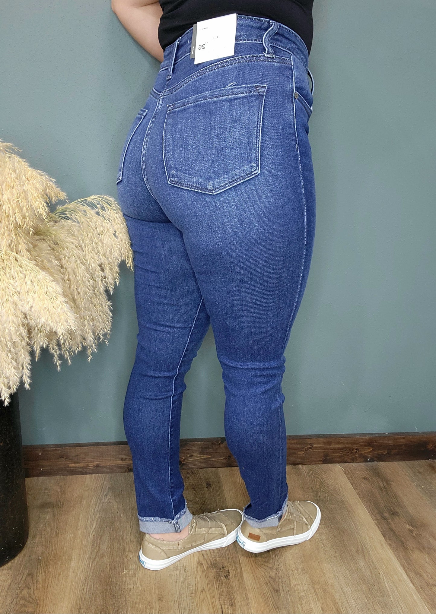 Kancan High Rise Cigarette Fit Jeans