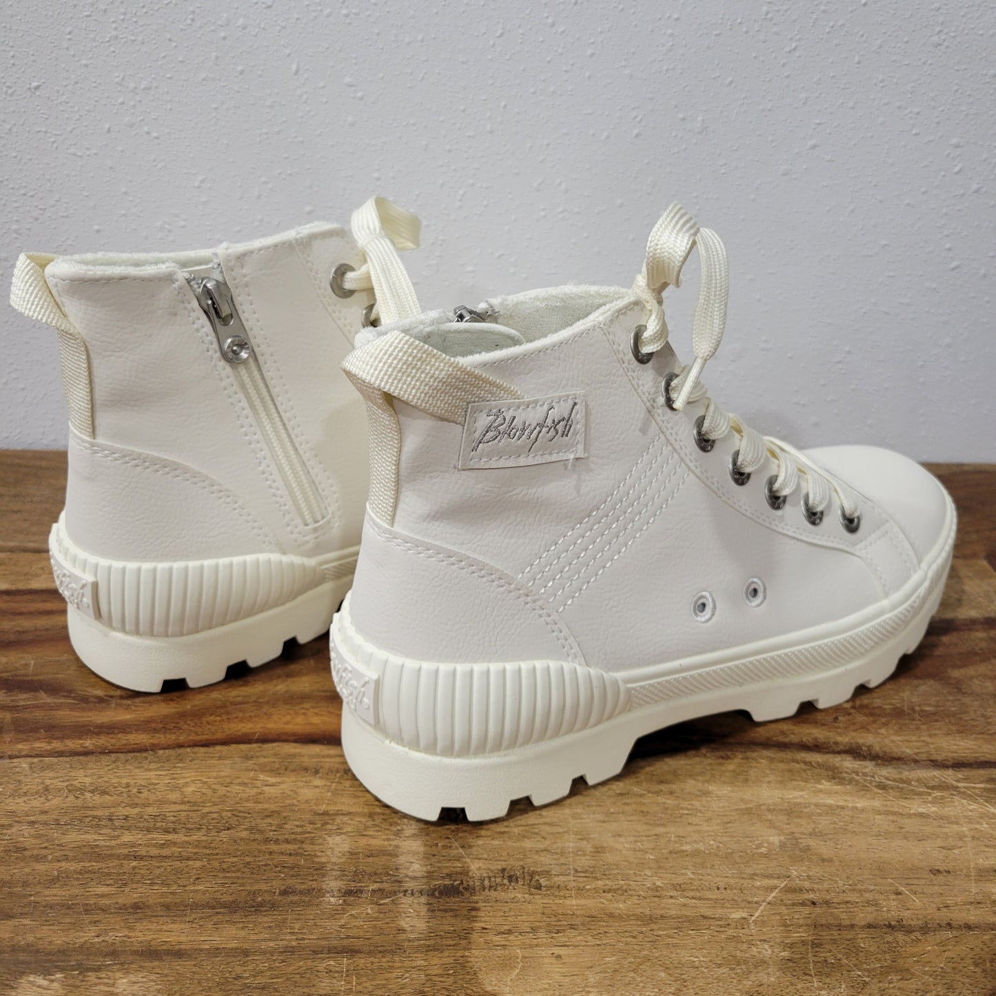 Blowfish Forever Cream Lug Sole High Top Sneaker