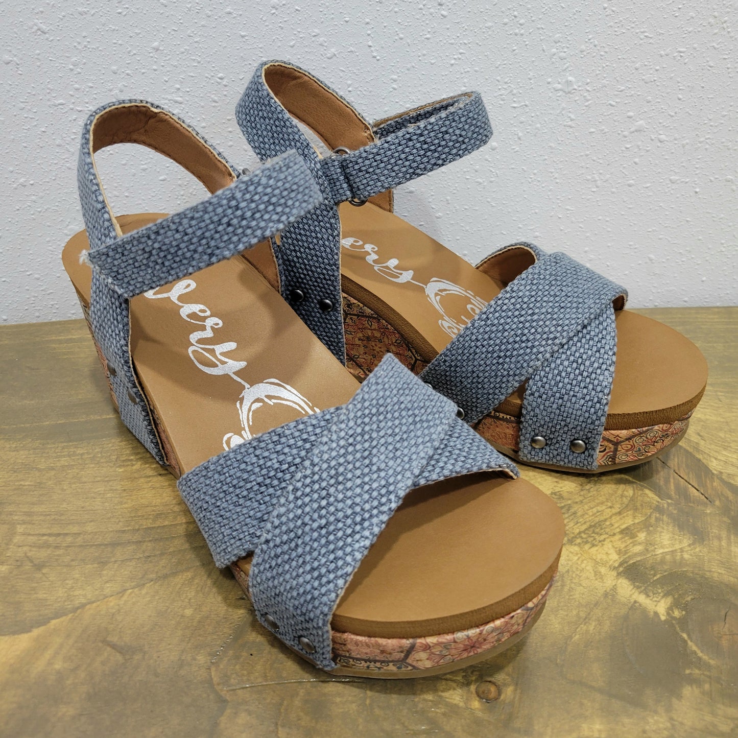 Very G Blue Shirley Wedge