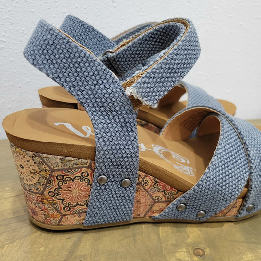 Very G Blue Shirley Wedge