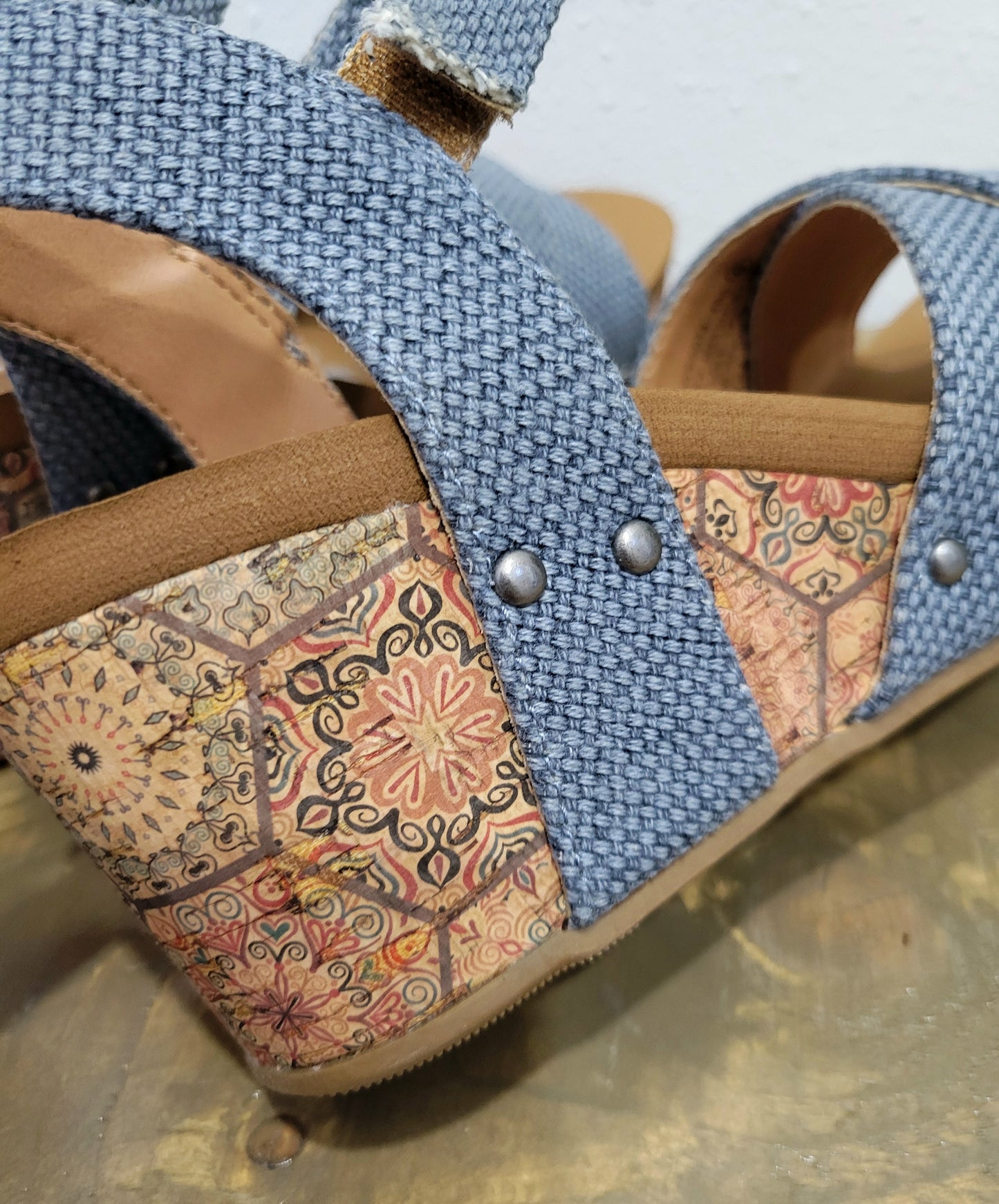 Very G Blue Shirley Wedge