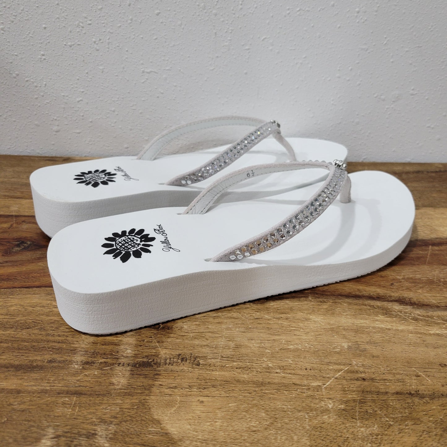 Yellowbox White Jello Sandals