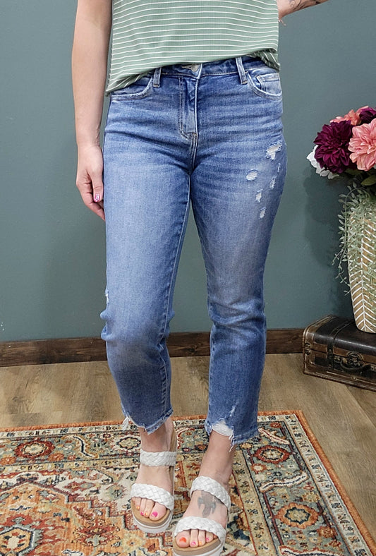 Loveret High Rise Slim Straight Jeans