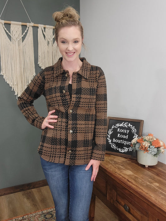 Thread & Supply Leah Coat / Brown Black