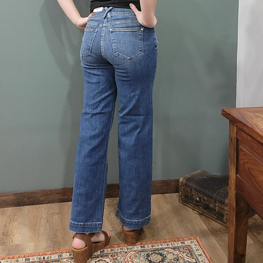 Judy Blue Genavive Wide Leg Trouser High Rise Jean