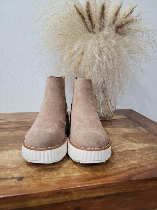 Pierre Dumas Taupe Chunky Ankle Boot / Sweet