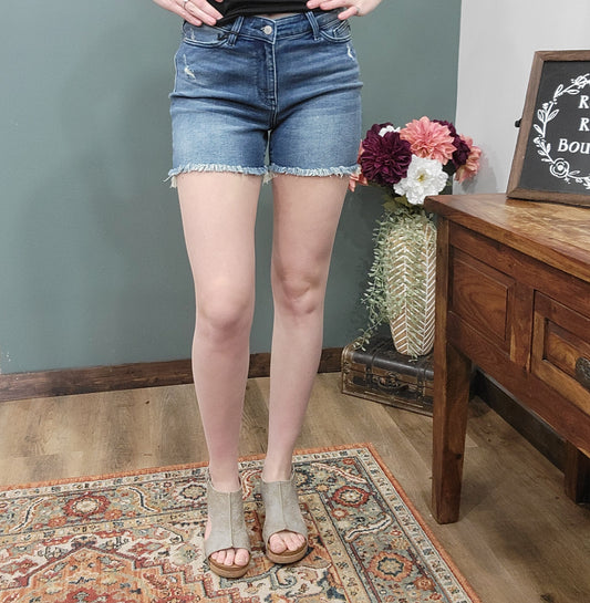Judy Blue V-Front Jean Short - Reg/Curvy