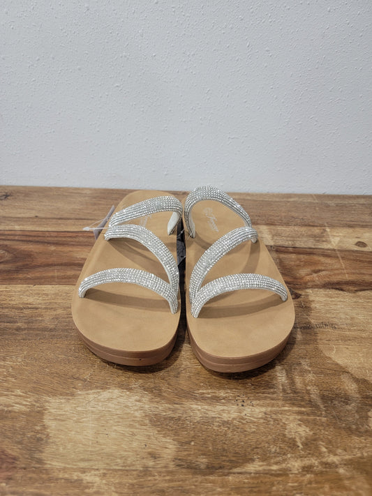 Forever Silver Strappy Sandal / Recommend-6 Silver