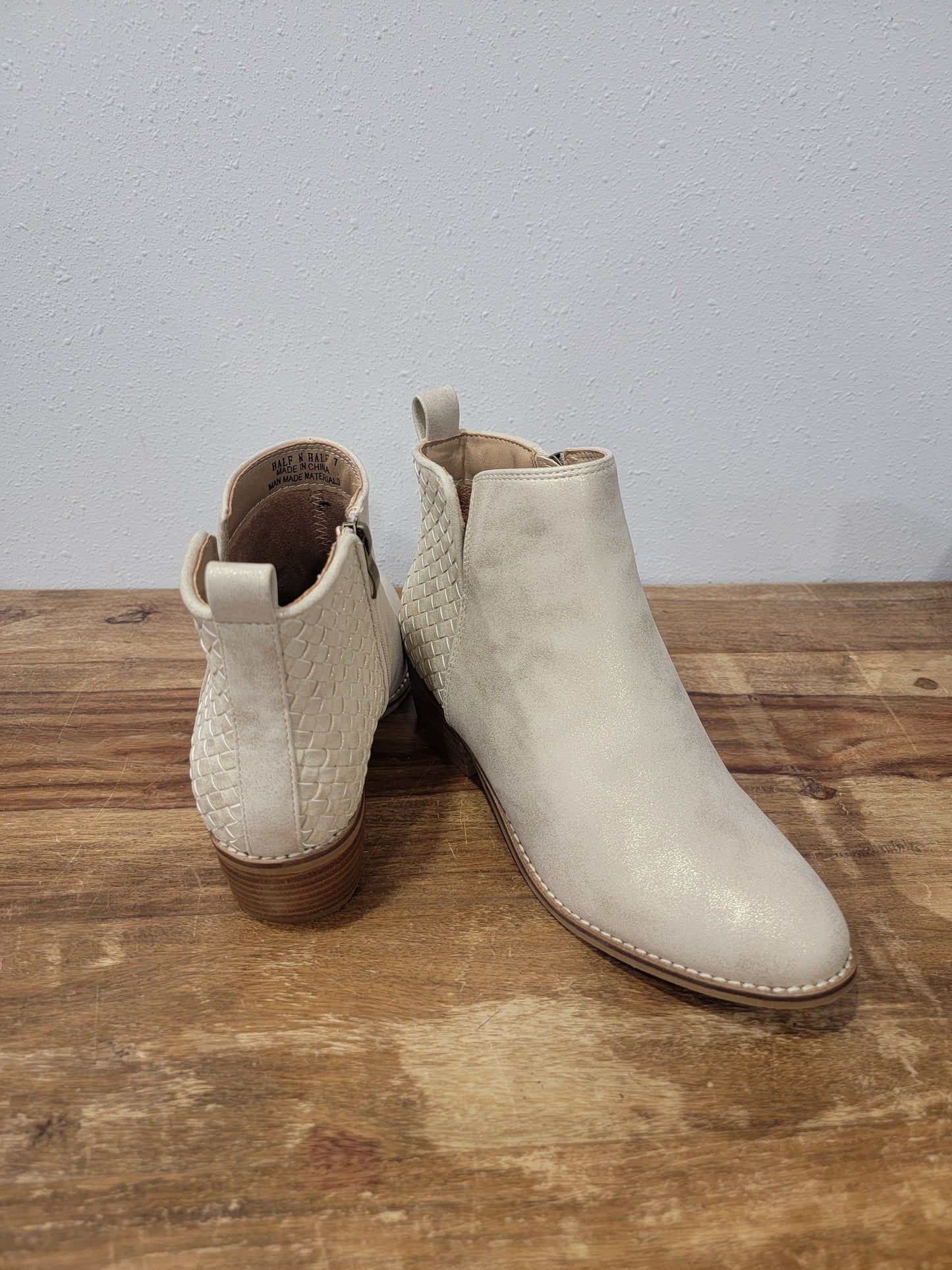 Corkys Metallic Ankle Boot / Half N Half Gold Metallic