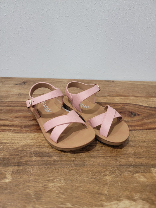 Link Pink Cross Strap Sandal / Reform-8KA LT.PINK