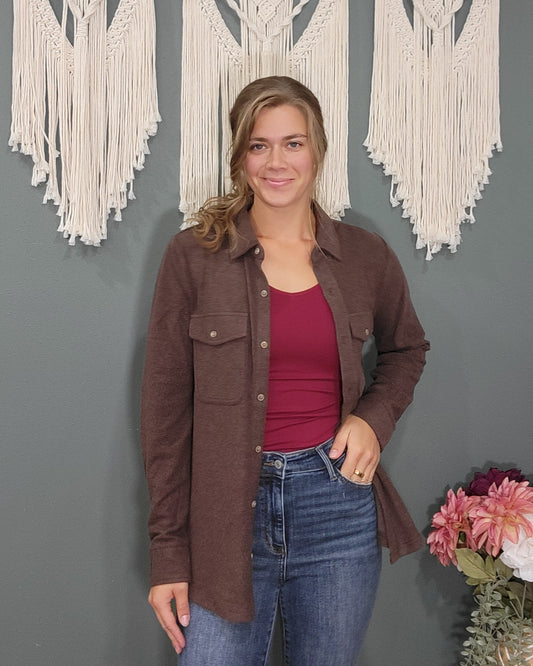 Thread and Supply Cassian Shirt -  Coffee Bean