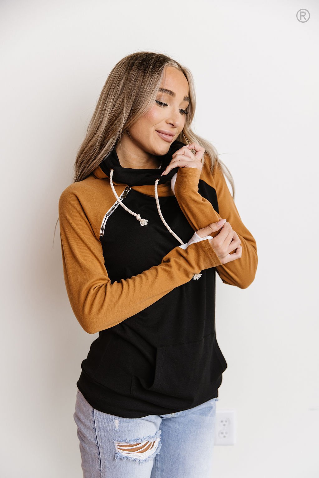 Ampersand Ave Falling Star Double Hood Sweatshirt