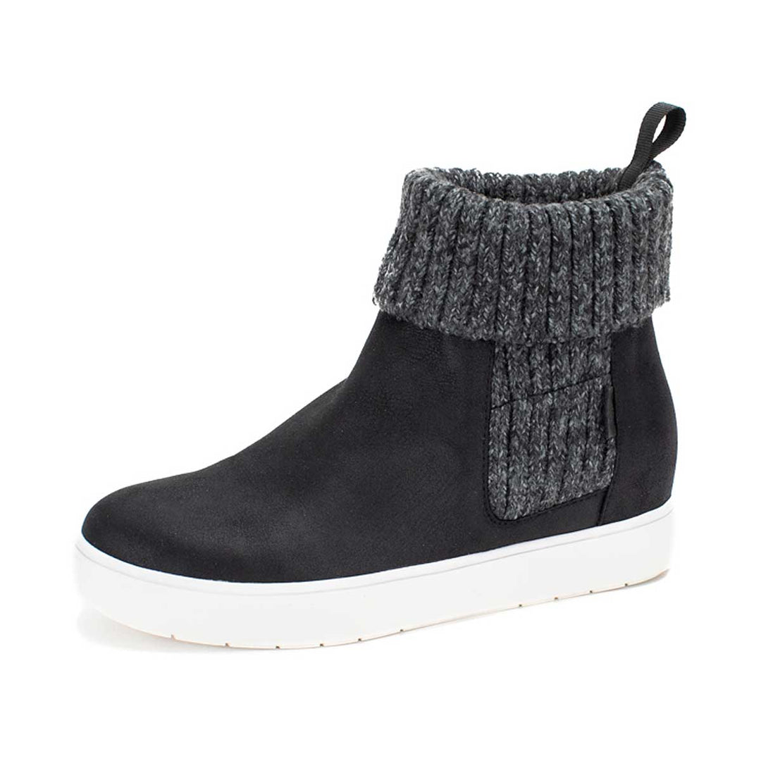 Yellow Box Black Madras Wedge Pull On Sneakers