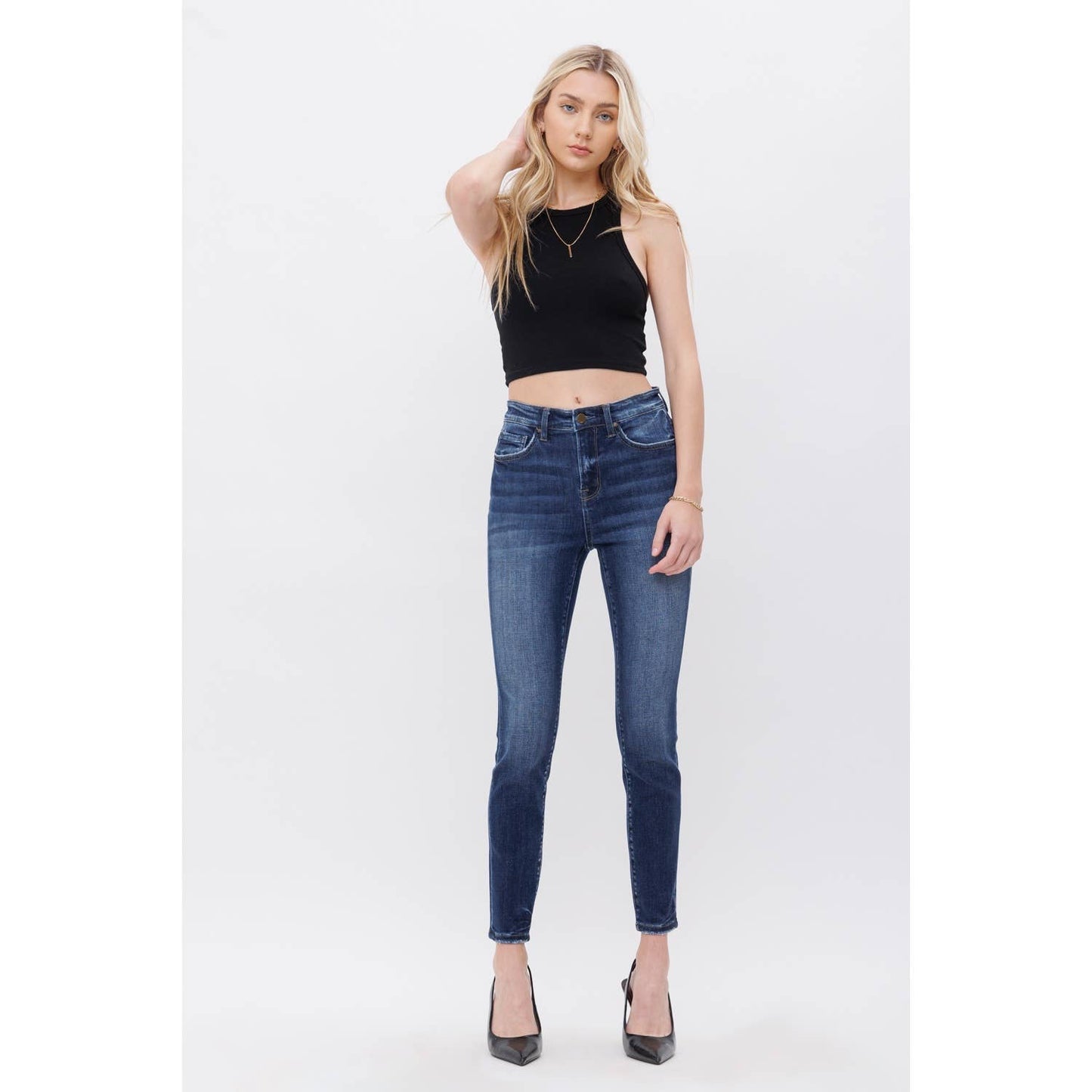 Mica High Rise Ankle Skinny