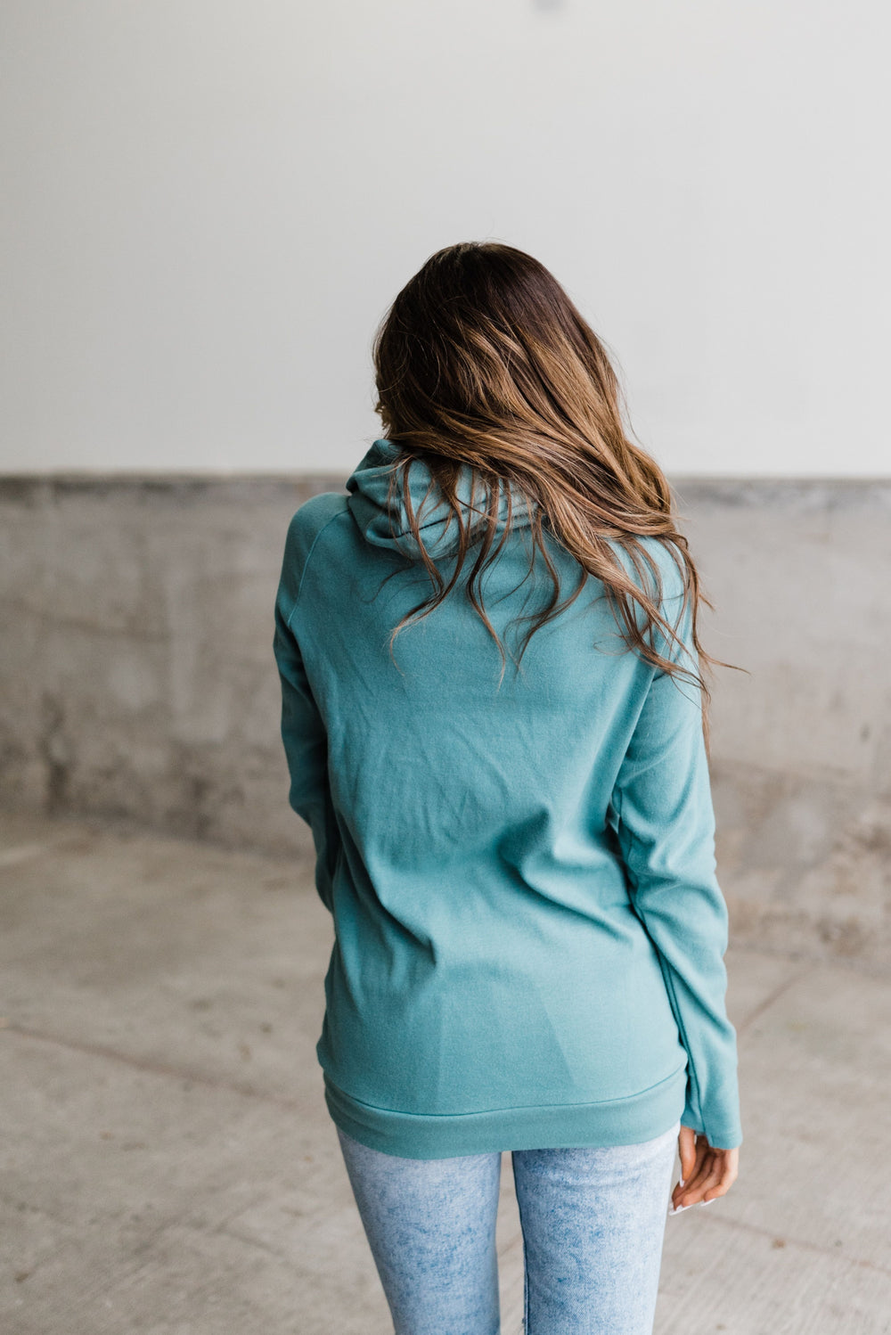 Ampersand Ave Turqoise Doublehood Sweatshirt