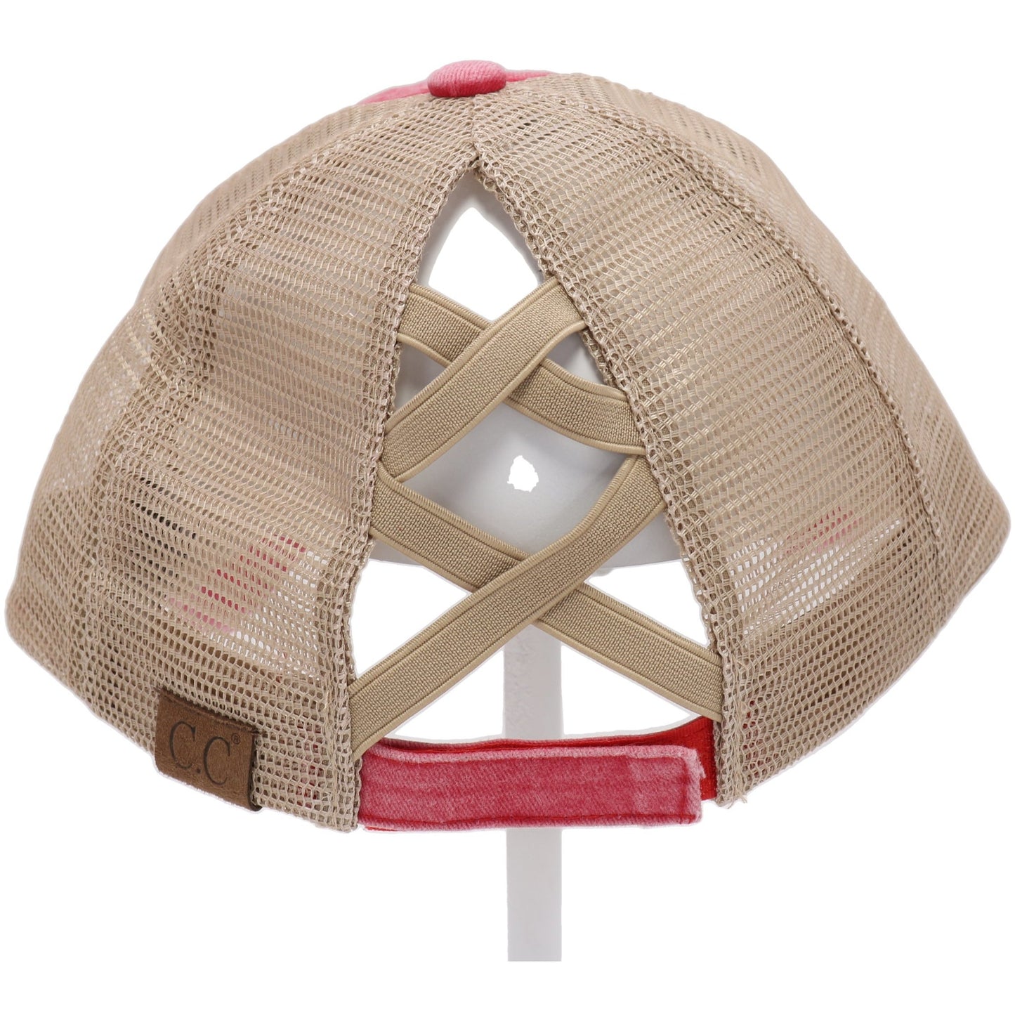 Washed Denim Criss Cross High Pony C.C Ballcap *Multiple Colors*