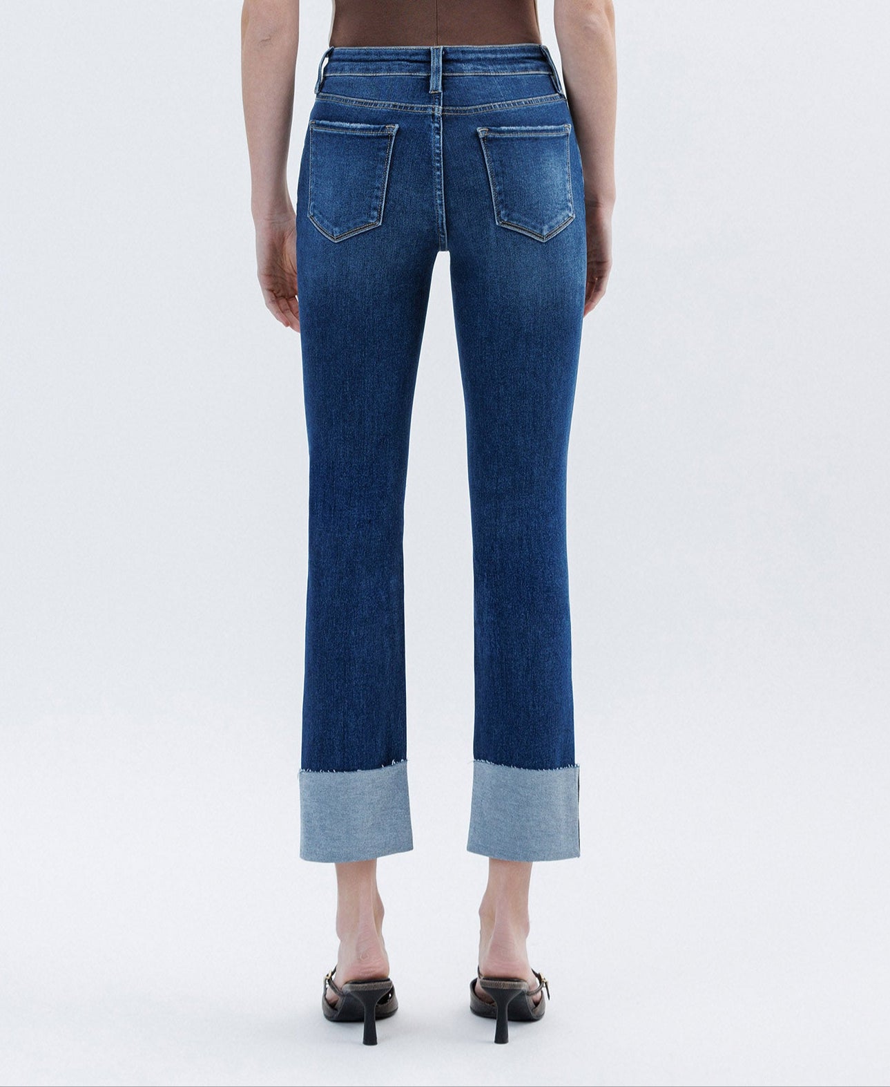 Lovervet Curvy Tummy Control High Rise Slim Straight Jean