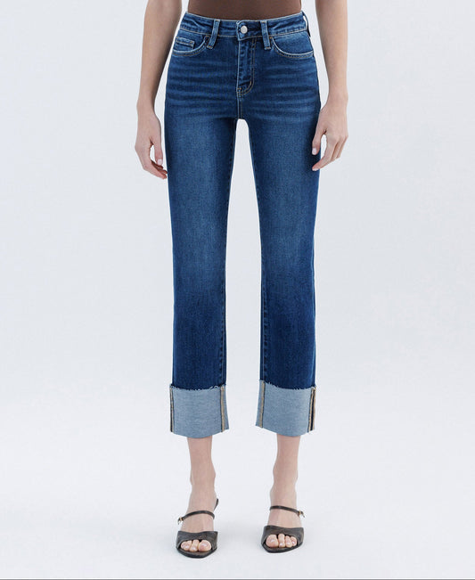 Lovervet Curvy Tummy Control High Rise Slim Straight Jean