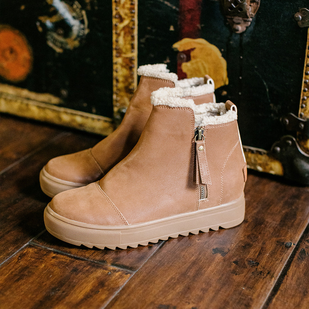 Yellow Box Tan Mayse Wedge Sneaker Boot