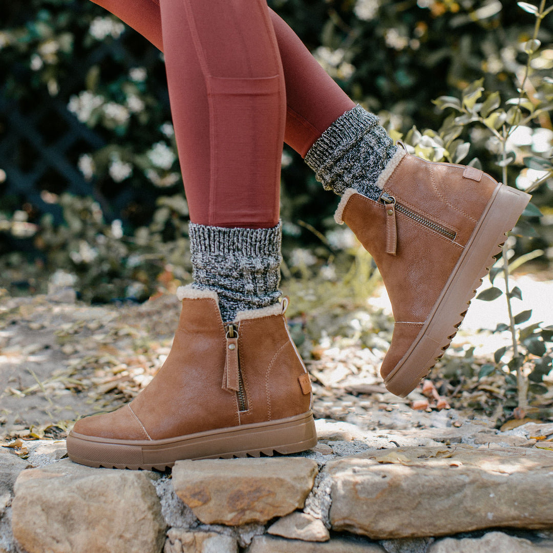 Yellow Box Tan Mayse Wedge Sneaker Boot