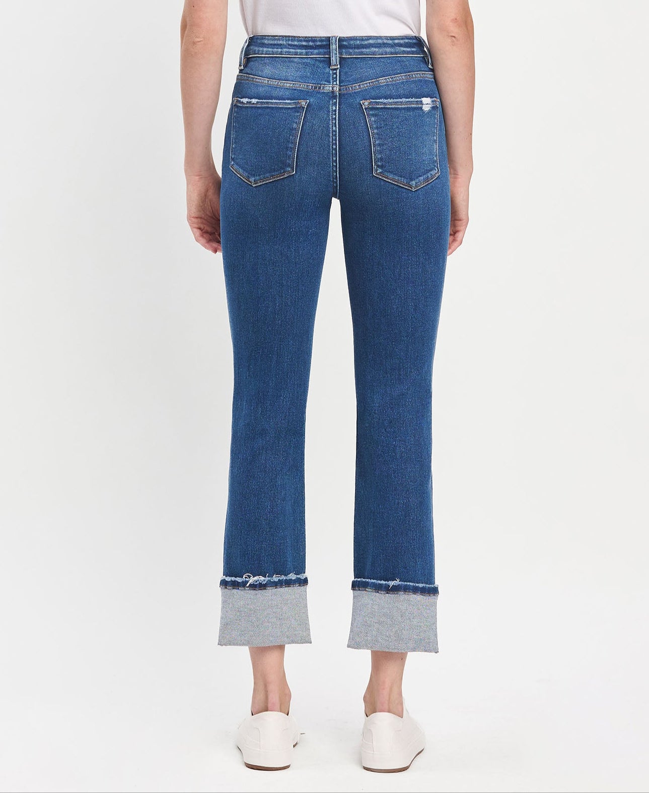 Vervet Curvy Jeanne High-Rise Stretch Slim Straight Jean