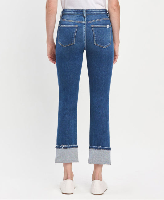 Vervet Curvy Jeanne High-Rise Stretch Slim Straight Jean