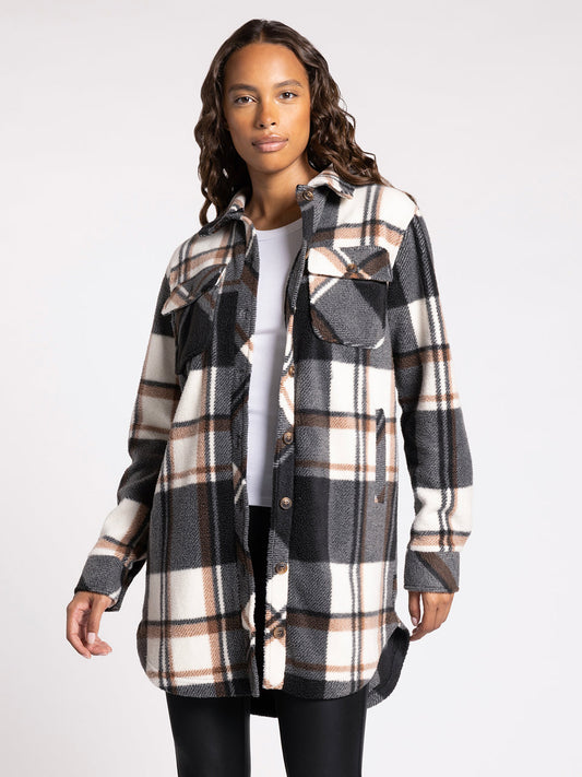 Thread & Supply Black Brown Plaid Roswell Jacket