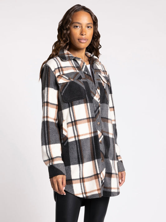 Thread & Supply Black Brown Plaid Roswell Jacket