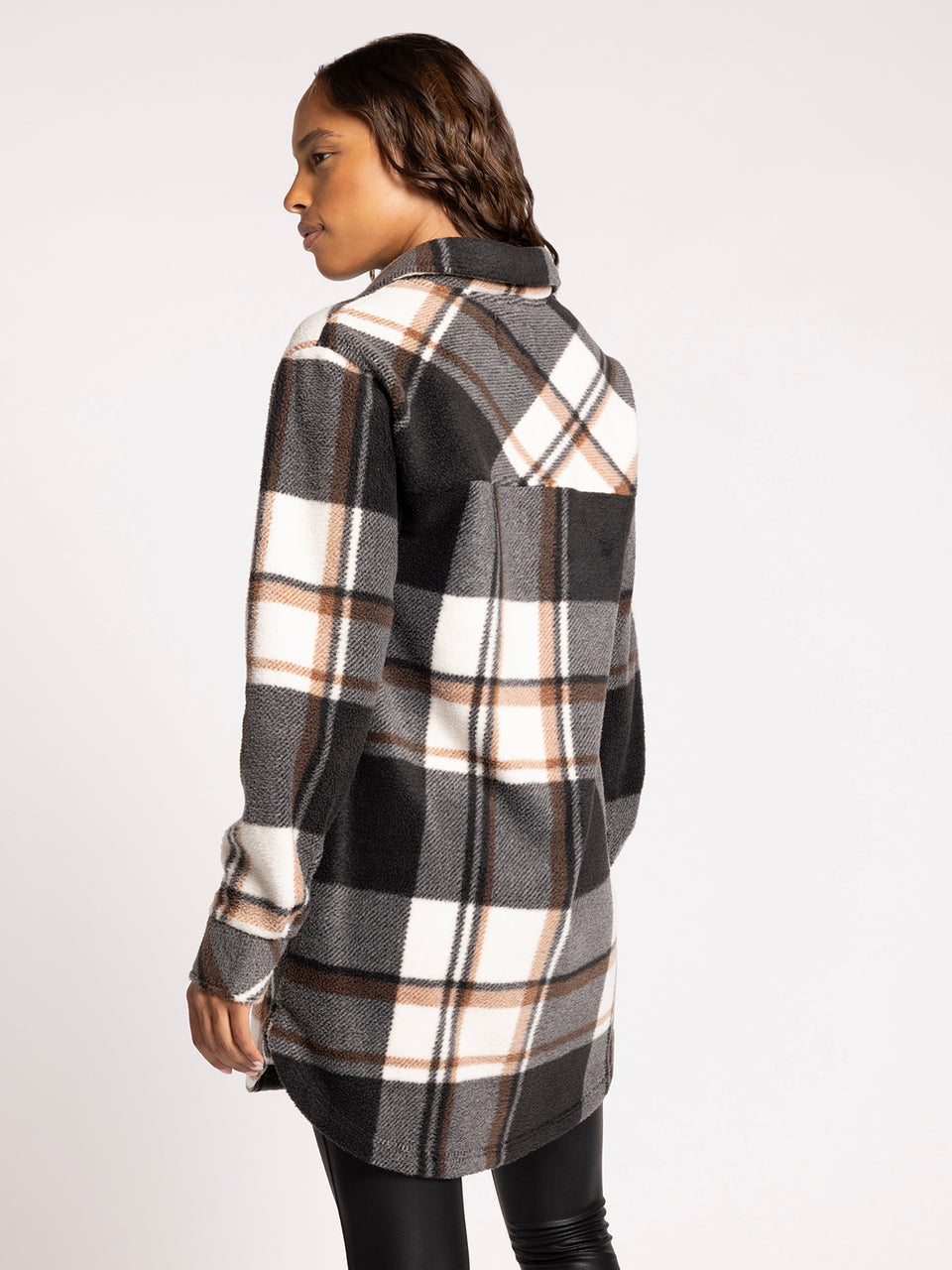 Thread & Supply Black Brown Plaid Roswell Jacket
