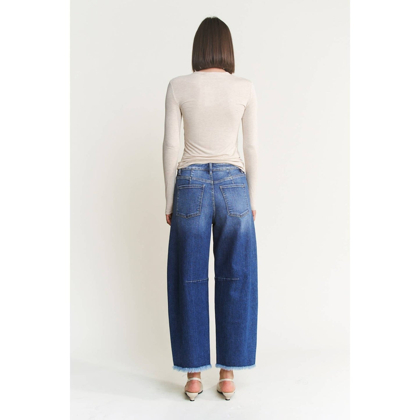 Mica Denim Super High Rise Ankle Barrel