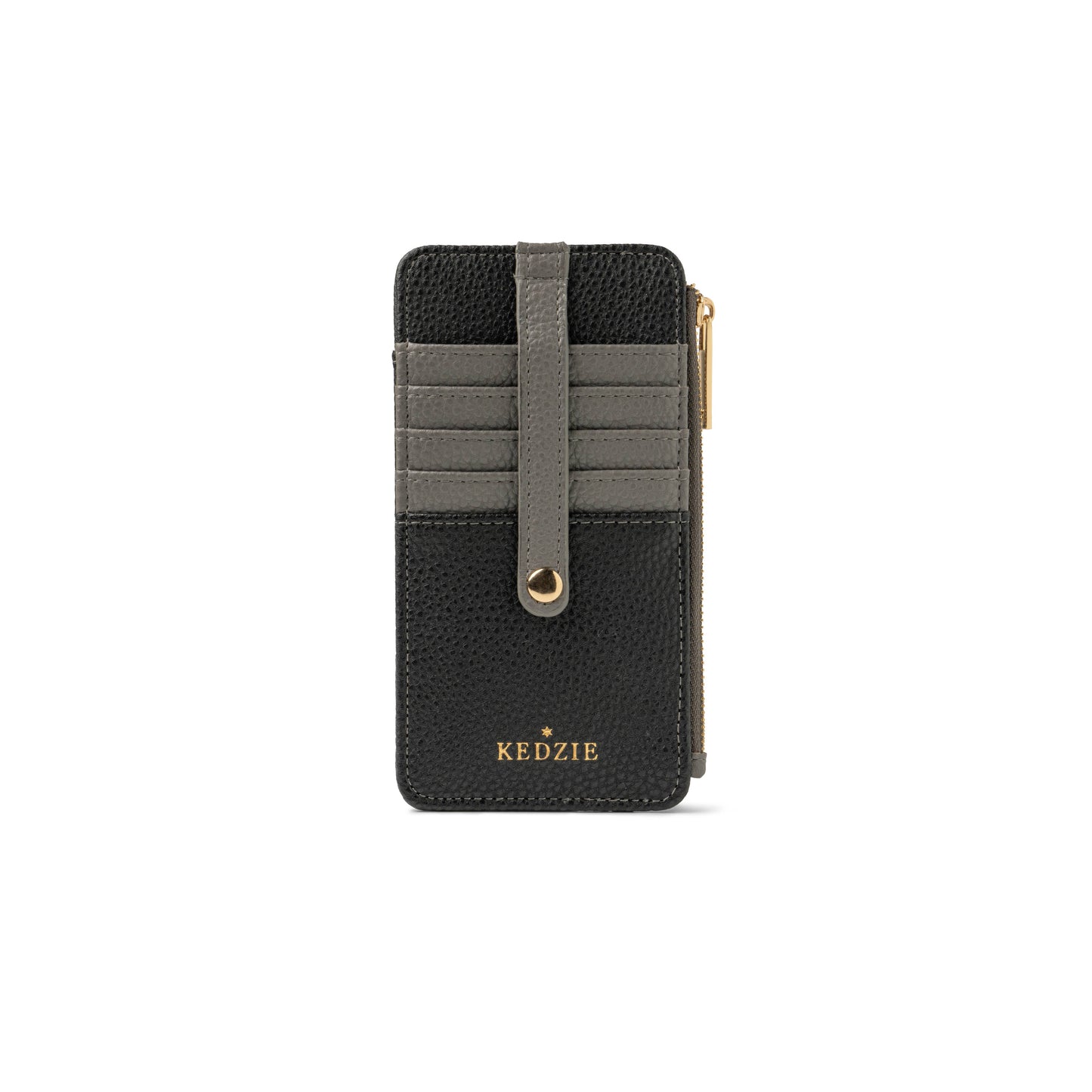 Kedzie Zippered CC Wallet Black