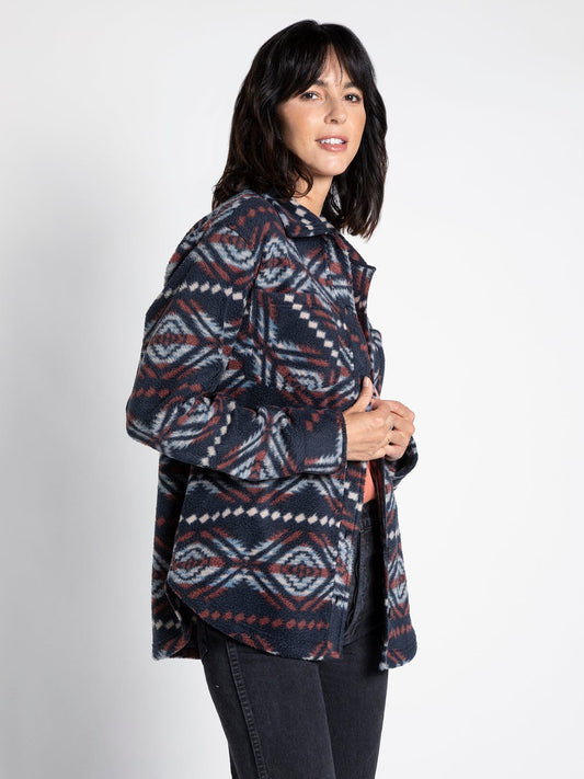 Thread & Supply Navy Rust Aztec Chayton Jacket