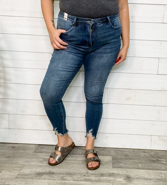 Curvy/Reg Judy Blue Tummy Control High Rise Skinny Jeans