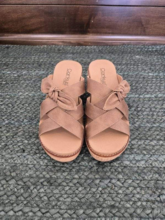 Corky Strappy Bowtie Sandal in Bowdacious