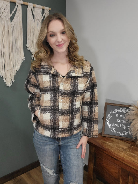 Hyfve Wool Snap Up Jacket