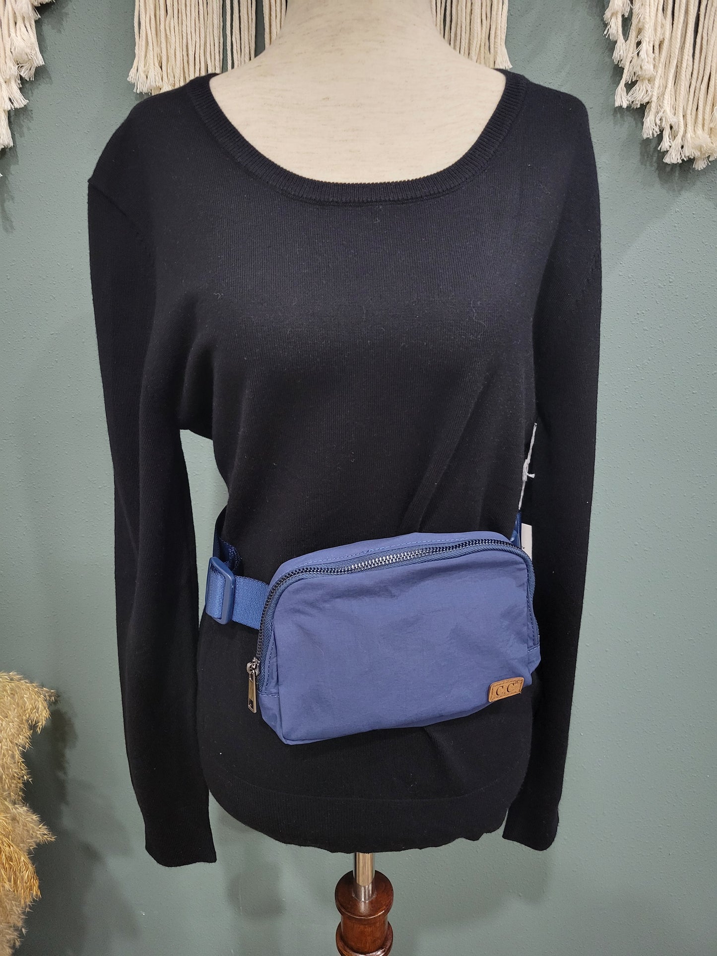 C.C Navy Belt Bag