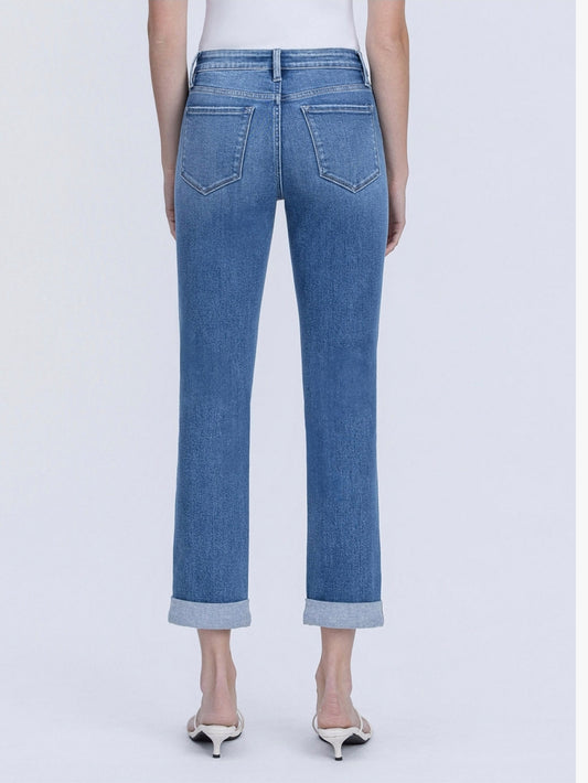 Lovervet Mid-Rise Double Cuffed Boyfriend Jean