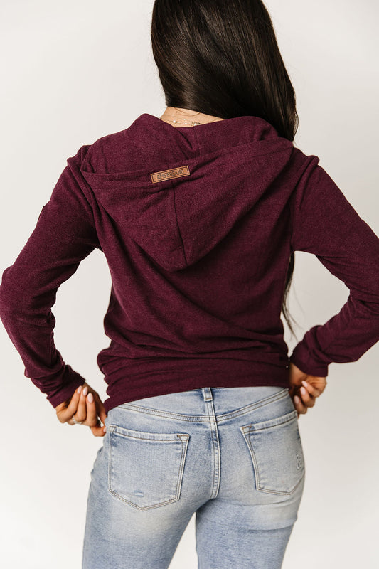 Ampersand Ave Full Zip Hoodie - Velvet Plum
