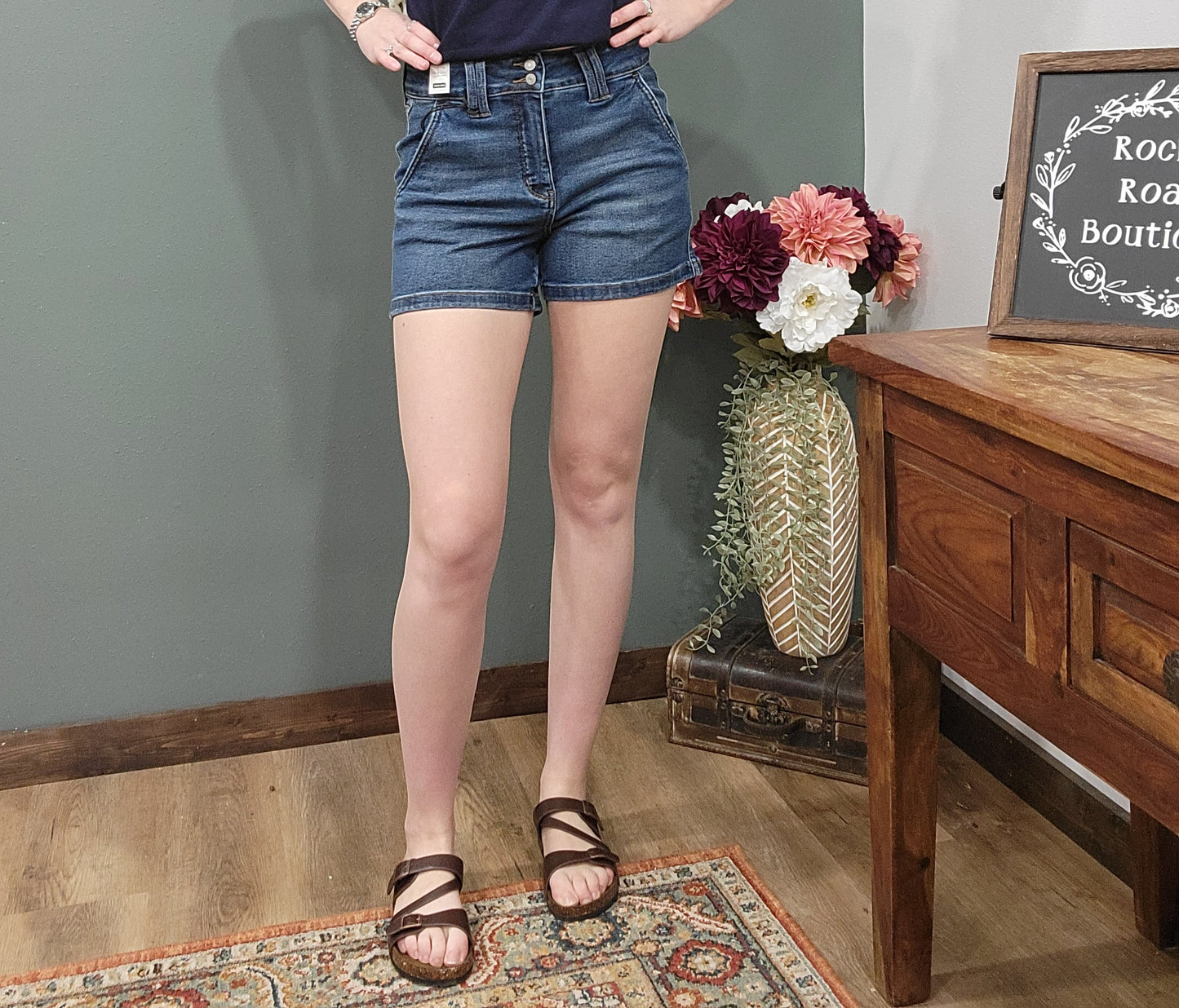 Judy Blue Reg/Curvy High Waist Trouser Jean Short
