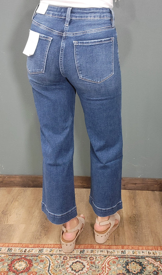 Lovervet High Rise Cropped Wide Leg Jean