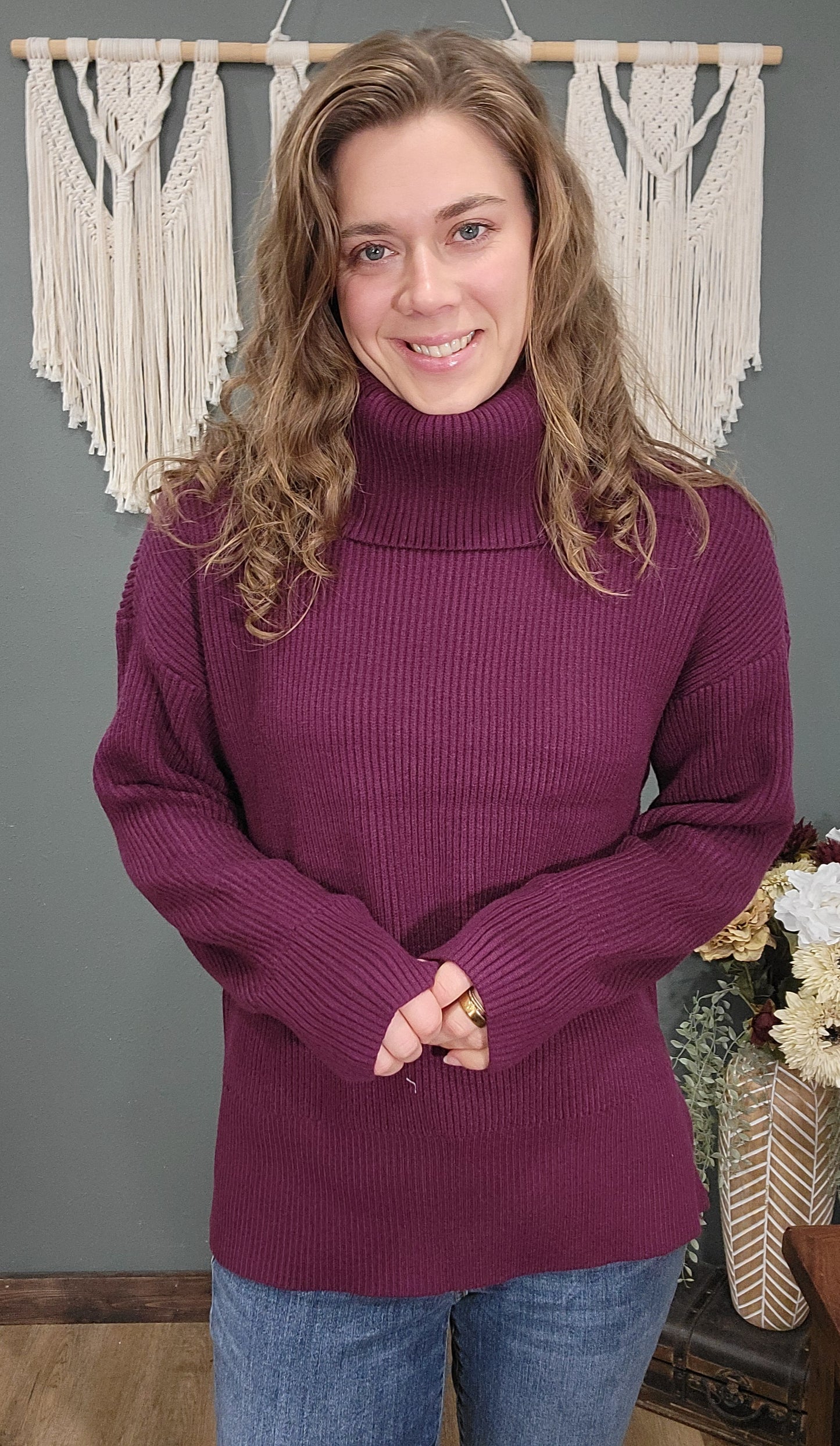 Thread & Supply Cabernet Turtle Neck