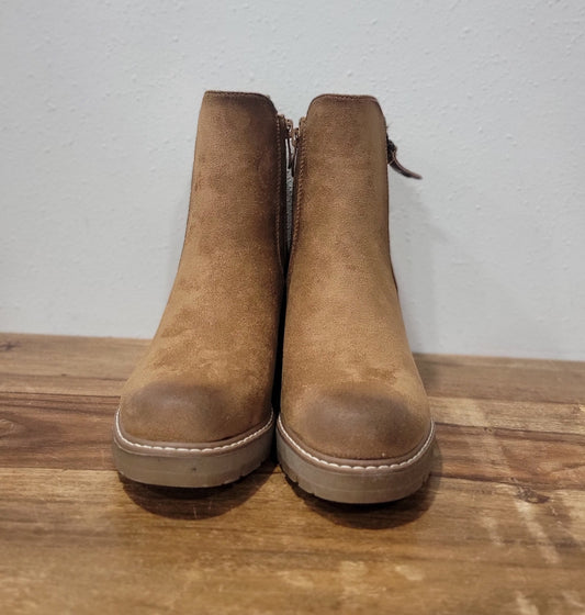 Pierre Dumas Everlee Chunky Heel Boot - New tan