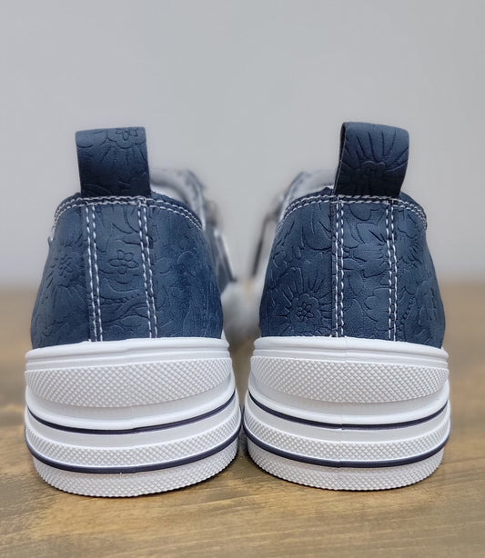 Very G Aman Tooled Sneaker - Navy
