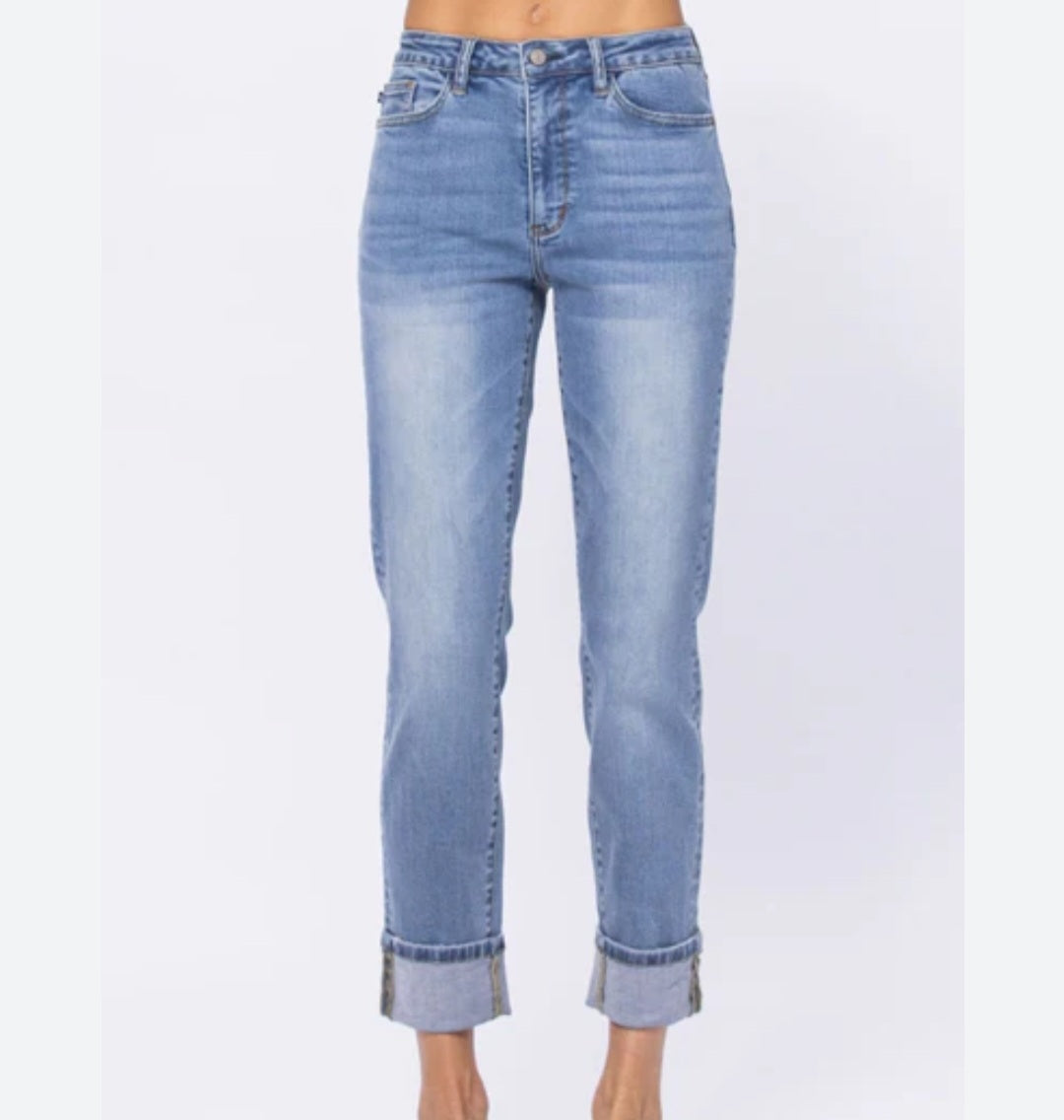 Judy Blue Curvy High Waist Boyfriend Fit Jean