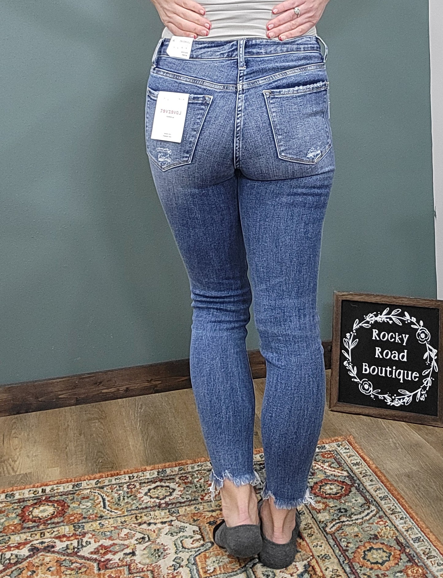 Lovervet by Vervet Fondly Mid Rise Skinny Jeans