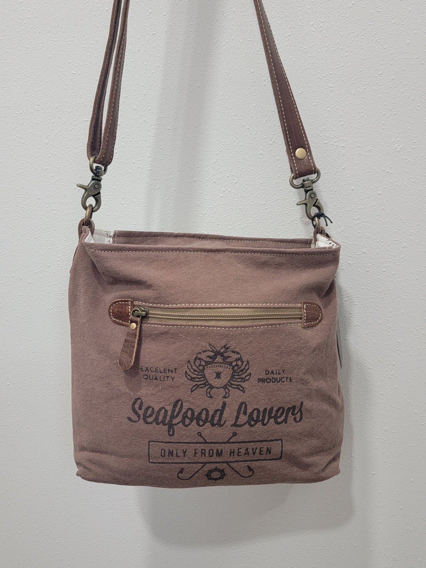 Myra Hairon & Cotton Rug Shoulder Bag